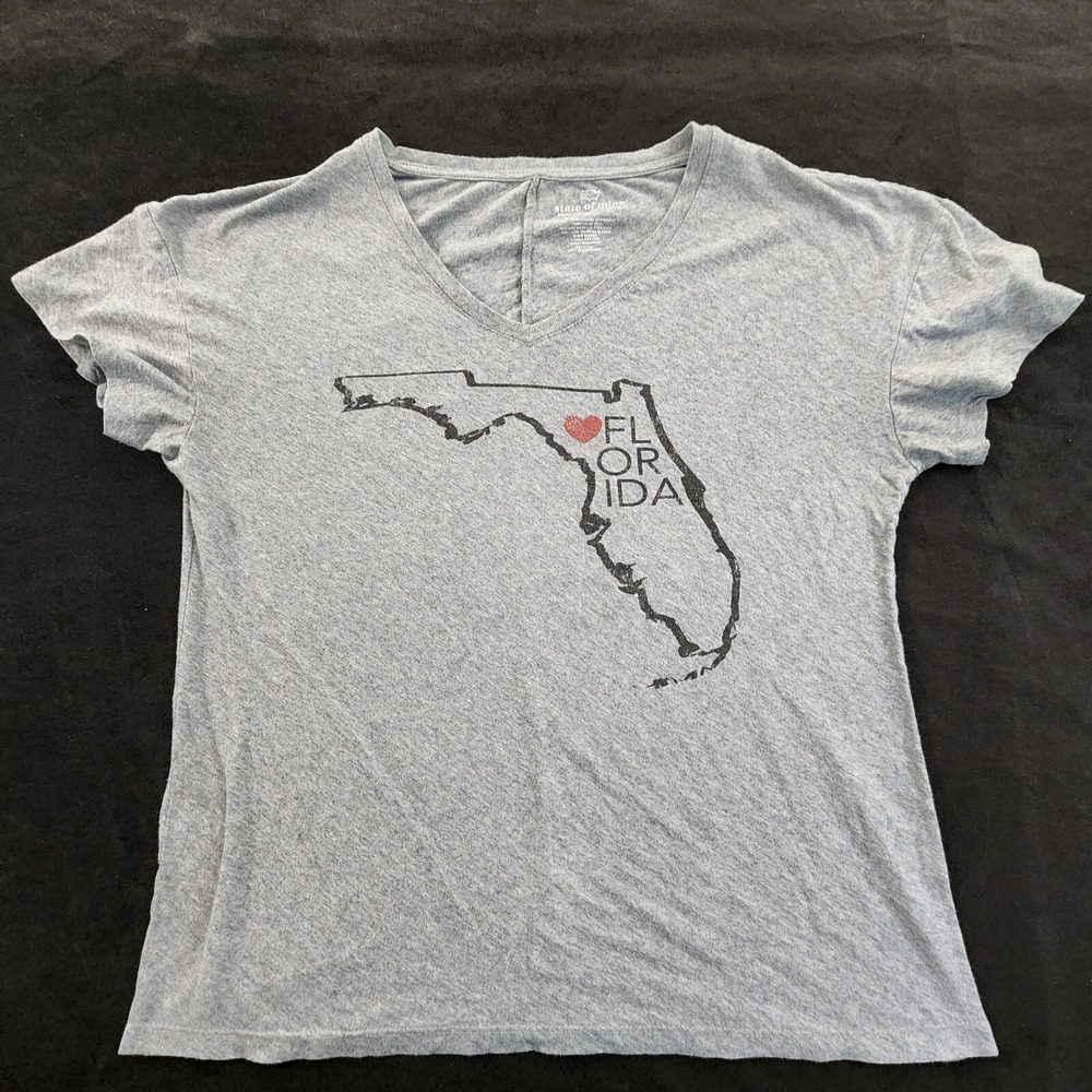 Love Florida State of Mine Gray Short Sleeve T-Shirt Women's M